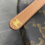 Celine Teen Celine Lulu Bag With Logo Print 120722 Coffee